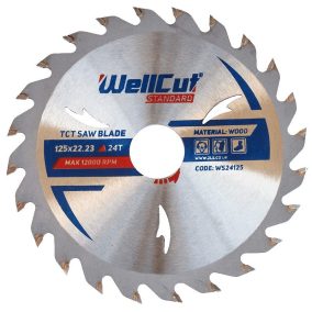 WELLCUT STANDARD FŰRÉSZLAP TCT FŰRÉSZLAP 125X22,23, 24T