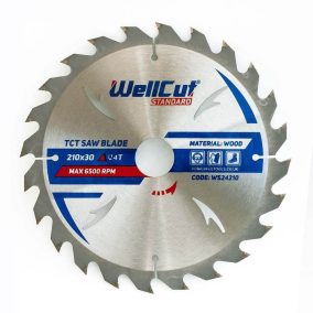 WELLCUT STANDARD KEMÉNYFÉM FŰRÉSZLAP TCT, 210X30 MM, 24T