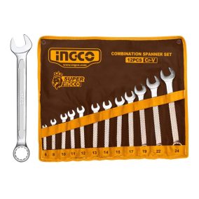 INGCO Csillag-villáskulcs készlet 12 részes 6-24 mm CrV