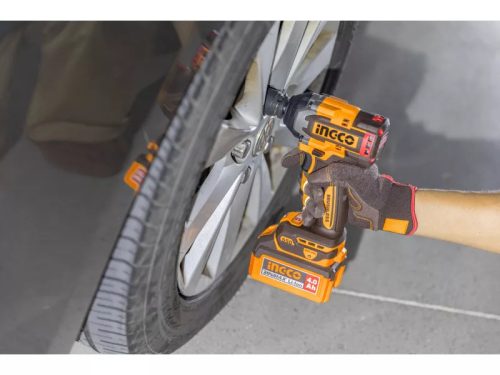INGCO Akkus ütvecsavarozó 1/2" 550 Nm szénkefe nélküli 20 V (akku és töltő nélkül)
