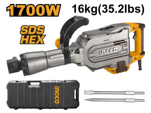 INGCO Bontókalapács 45 J 1700 W SDS-Hex