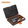KENDO 1/4"+3/8" DUGÓKULCS KLT. 45R. 4-19MM NO.60591