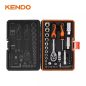   KENDO 1/4"+3/8" DUGÓKULCS KLT. 45R. 4-19MM NO.60591